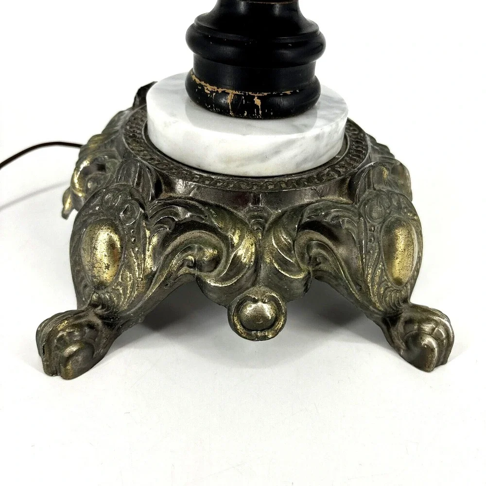 1971 EF Industries Table Lamp #145 Victorian Banquet Globe Hollywood‎ Regency